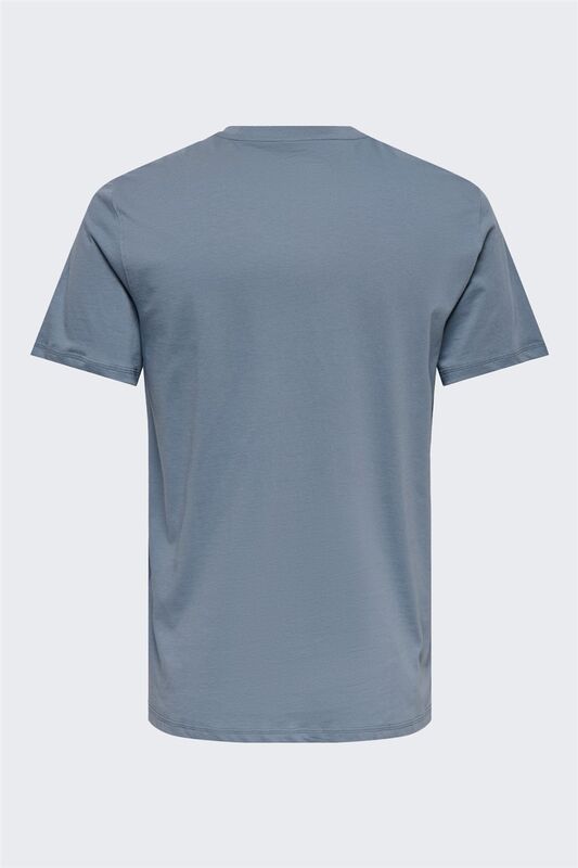 ONSMAX LIFE SS STITCH TEE NOOS Erkek Mavi T-Shirt - 22025208