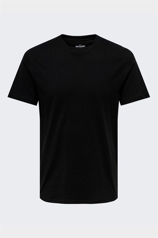 Only & Sons - ONSMAX LIFE SS STITCH TEE NOOS Erkek Siyah T-Shirt - 22025208