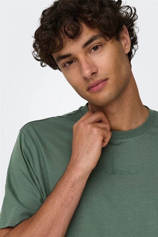 ONSMAX LIFE SS STITCH TEE NOOS Erkek Yeşil T-Shirt - 22025208