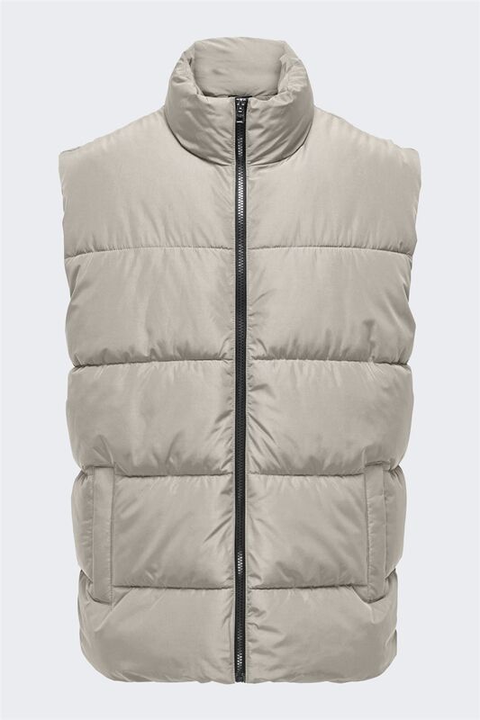 ONSMELVIN LIFE PUFFER VEST OTW VD Erkek Gri Yelek - 22022232