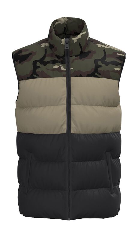 Only & Sons - ONSMELVIN LIFE PUFFER VEST OTW VD Erkek Yeşil Yelek - 22022232