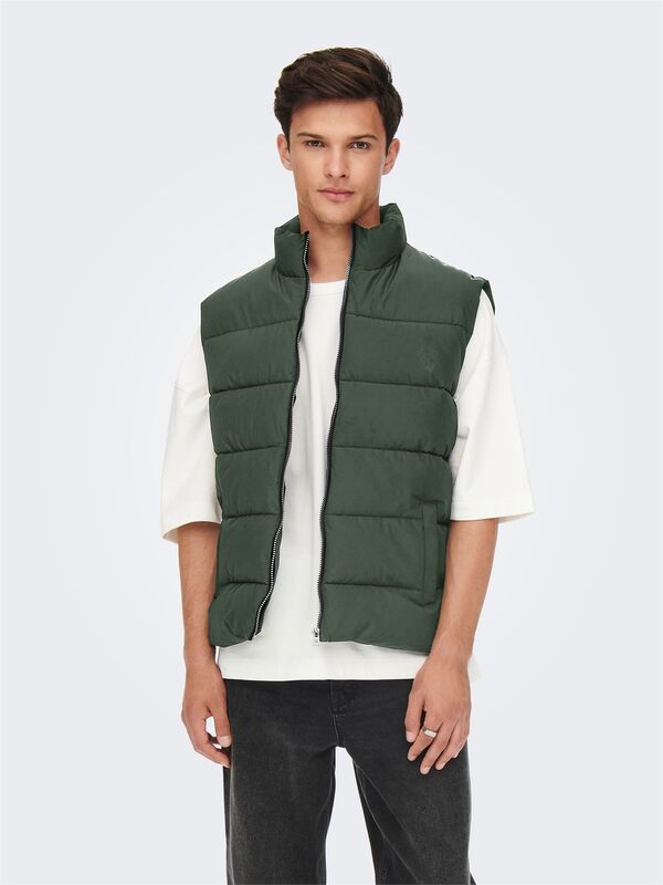 ONSMELVIN LIFE PUFFER VEST OTW VD Erkek Turuncu Yelek - 22022232