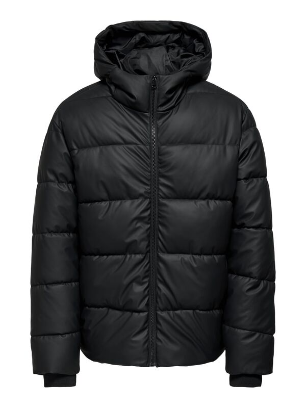 Only & Sons - ONSMICHAEL WATER REP. PUFFER OTW Erkek Siyah Mont - 22033698