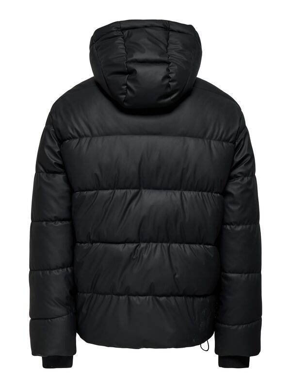 ONSMICHAEL WATER REP. PUFFER OTW Erkek Siyah Mont - 22033698