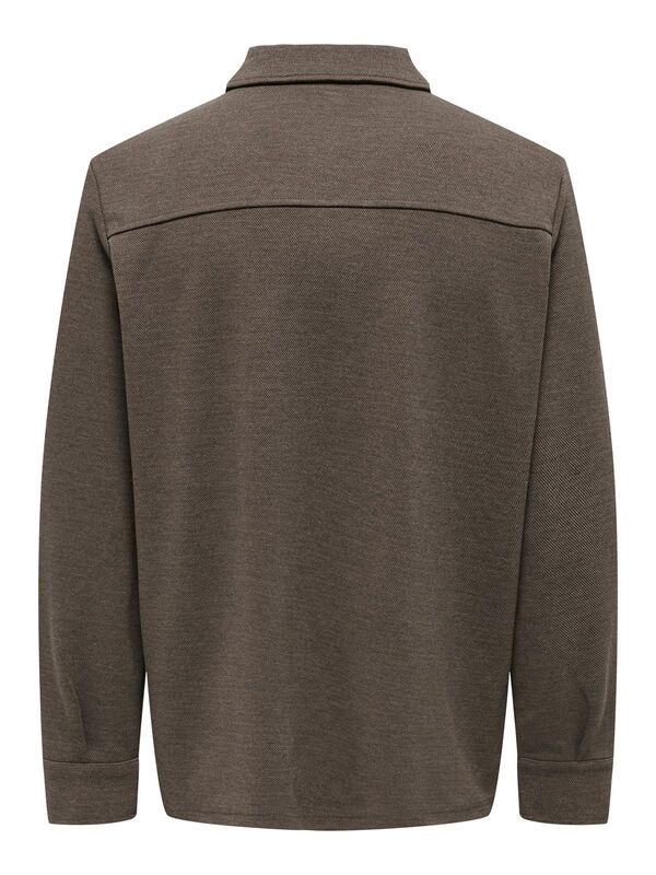 ONSNEWKODYL OVERSHIRT SWEAT NOOS Erkek Kırmızı UK Gömlek - 22021279