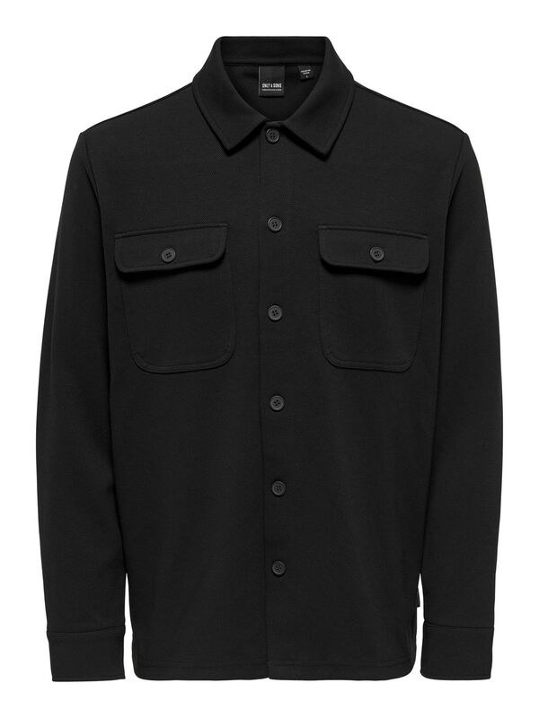 ONSNEWKODYL OVERSHIRT SWEAT NOOS Erkek Siyah UK Gömlek - 22021279