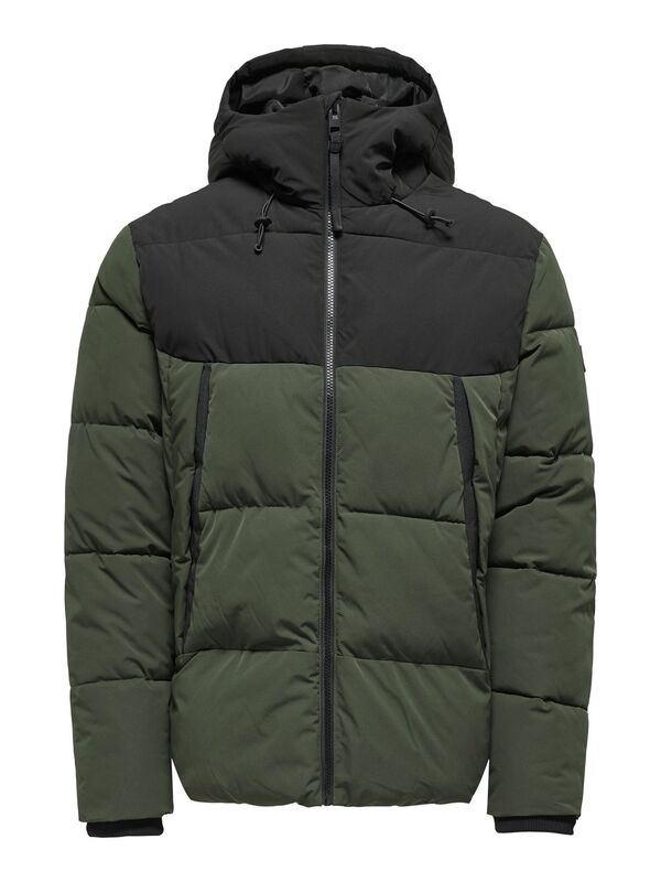 Only & Sons - ONSPETE PUFFER JACKET OTW Erkek Gri Ceket - 22034728