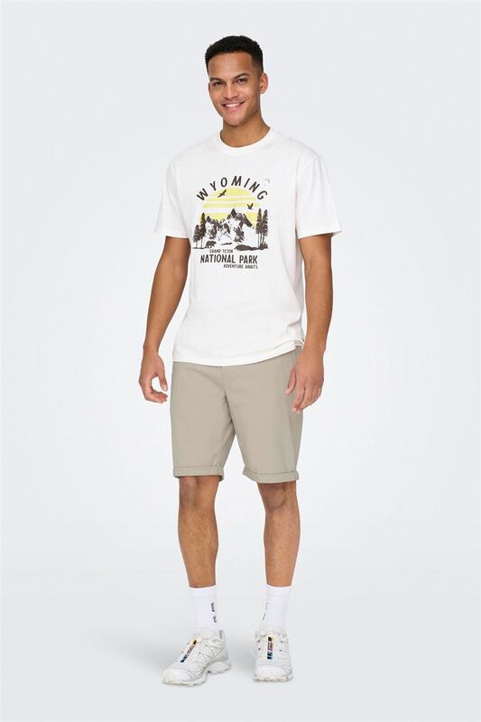 ONSPETER LIFE REGULAR 0013 SHORTS NOOS Erkek Bej Şort - 22027905