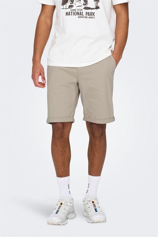 ONSPETER LIFE REGULAR 0013 SHORTS NOOS Erkek Bej Şort - 22027905