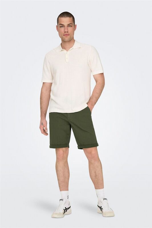 ONSPETER LIFE REGULAR 0013 SHORTS NOOS Erkek Yeşil Şort - 22027905