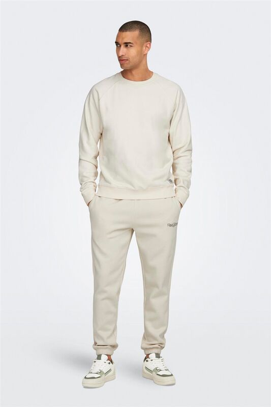 ONSRILEY REG SWEAT PANTS VD Erkek Beyaz Eşofman Altı - 22030142