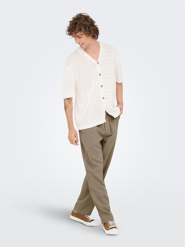 ONSSINUS TRAKE STRAIGHT 0329 PANTS Erkek Kahverengi Pantolon - 22033744