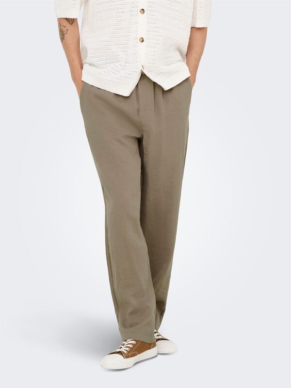 Only & Sons - ONSSINUS TRAKE STRAIGHT 0329 PANTS Erkek Kahverengi Pantolon - 22033744