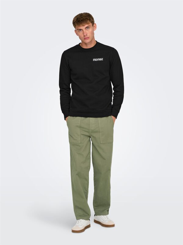 ONSSINUS WORKWEAR LOOSE 0022 PANT Erkek Yeşil Eşofman Altı - 22029915