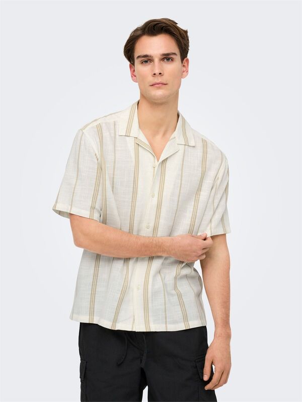 ONSSTEPAN LOOSE FIT 006 SHIRT Erkek White Gömlek - 22033631