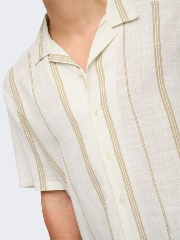 ONSSTEPAN LOOSE FIT 006 SHIRT Erkek White Gömlek - 22033631