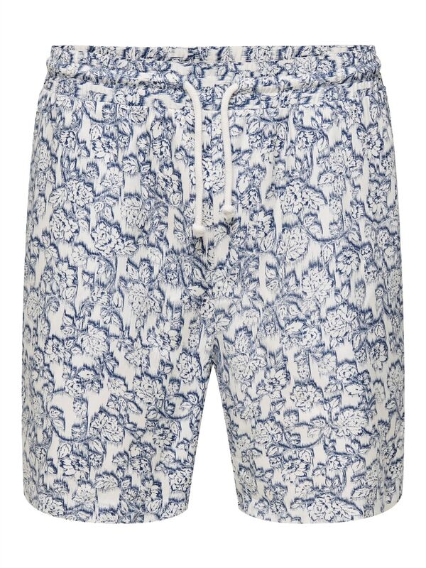 ONSTEL DASH LIFE REG AOP SHORTS Erkek Beyaz Şort - 22032734