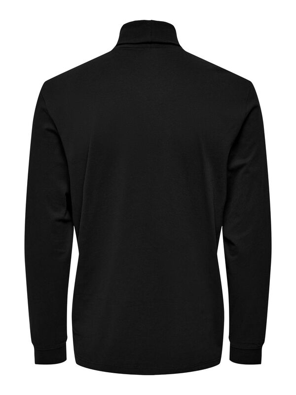 ONSTHOR REG ROLL NECK Erkek Siyah Sweatshirt - 22026436