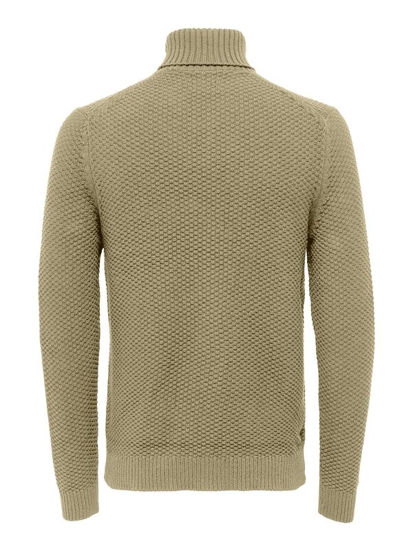 Onstuck 7 Roll Neck Knit Erkek Bej Kazak - 22022595