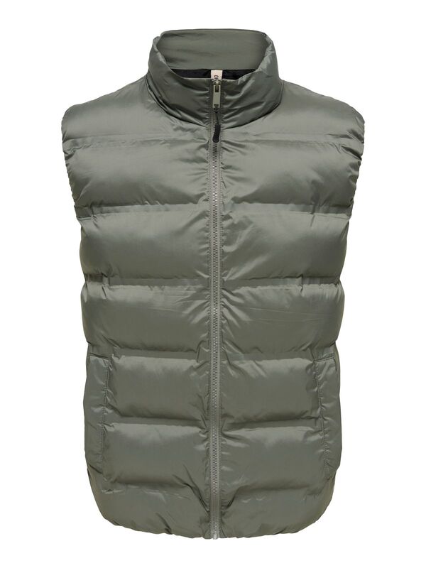 ONSUNION SEAMLESS LIFE PUFFER VEST OTW Erkek Gri Yelek - 22034830