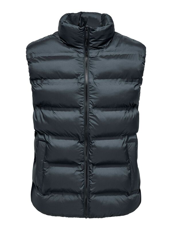 Only & Sons - ONSUNION SEAMLESS LIFE PUFFER VEST OTW Erkek Siyah Yelek - 22034830
