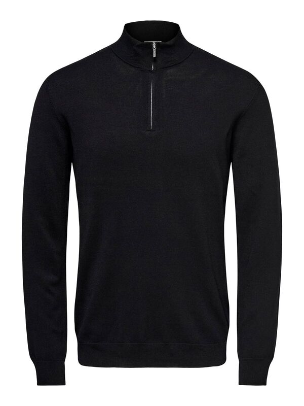 Only & Sons - ONSWYLER LIFE REG 14 HALF ZIP KNIT NOOS Erkek Black Kazak - 22021264