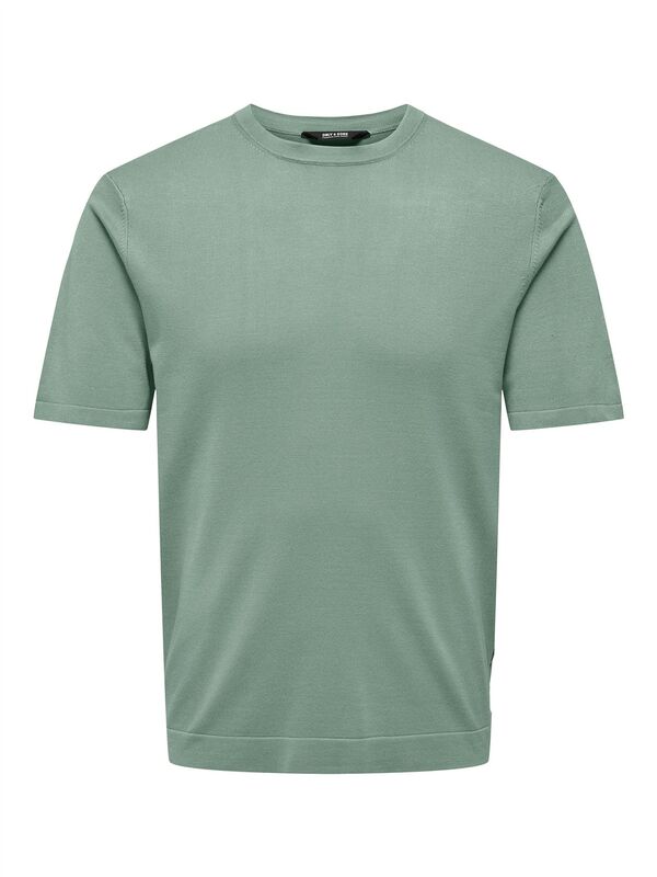 ONSWYLER LIFE REG 14 SS KNIT Erkek Yeşil T-Shirt - 22022928