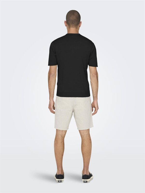 ONSWYLER LIFE REG 14 SS POLO KNIT NOOS Erkek Siyah Kazak - 22022219