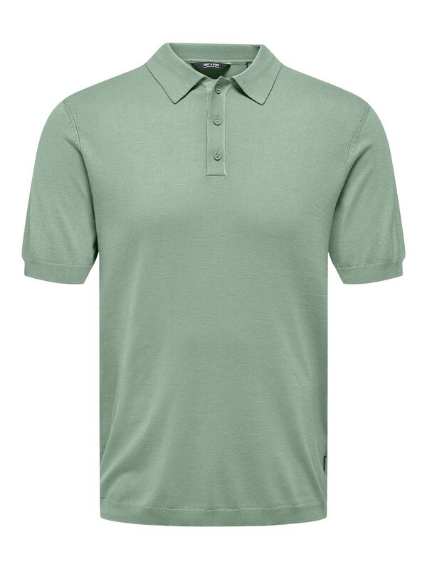 ONSWYLER LIFE REG 14 SS POLO KNIT NOOS Erkek Yeşil Kazak - 22022219