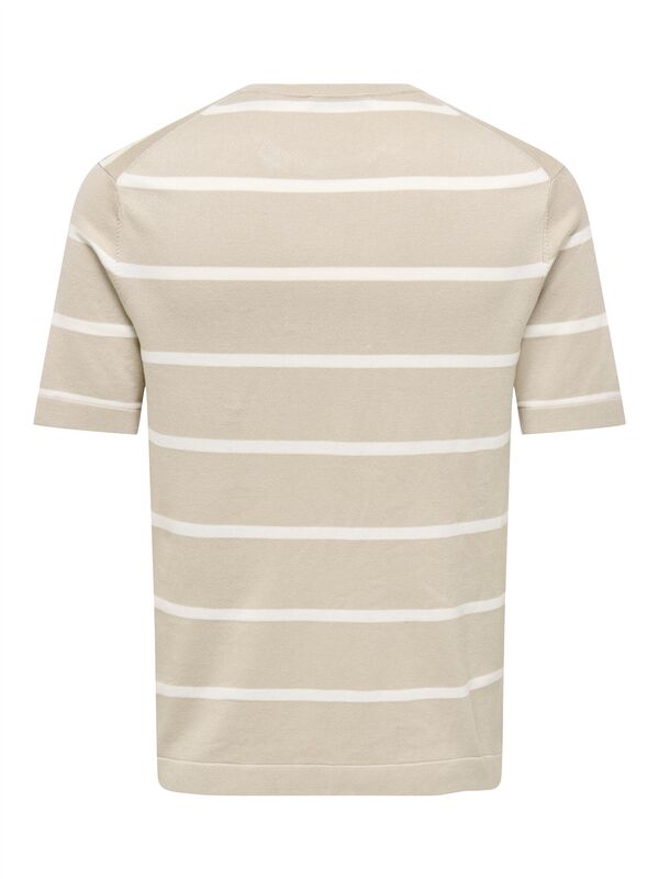 ONSWYLER LIFE REG 14 SS STRIPED KNIT Erkek Gri Kazak - OS22032764