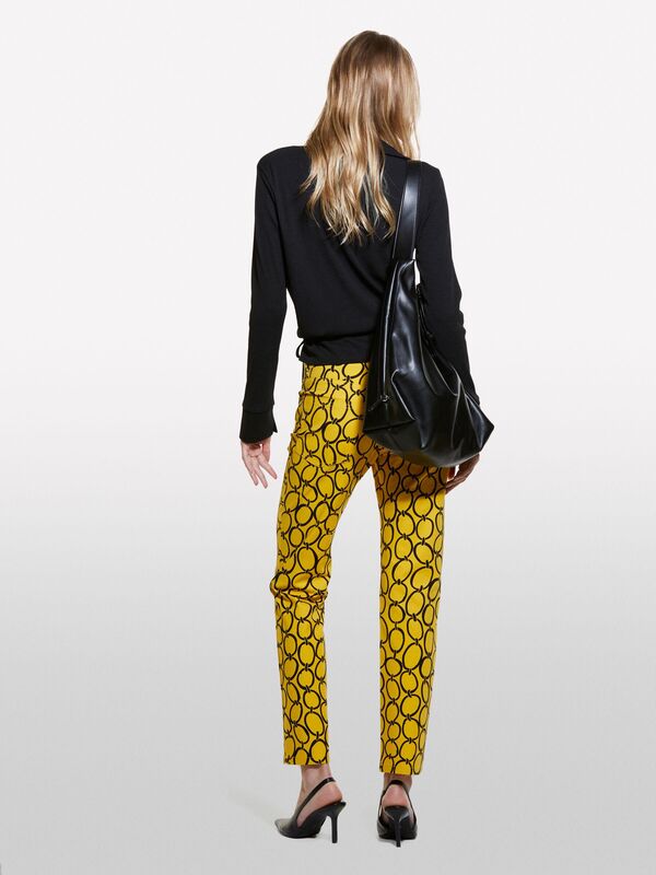 Önü Çapraz Detaylı Uzun Kollu Gömlek Yaka Bluz Kadın Siyah Gömlek - 324A3FTRL400R