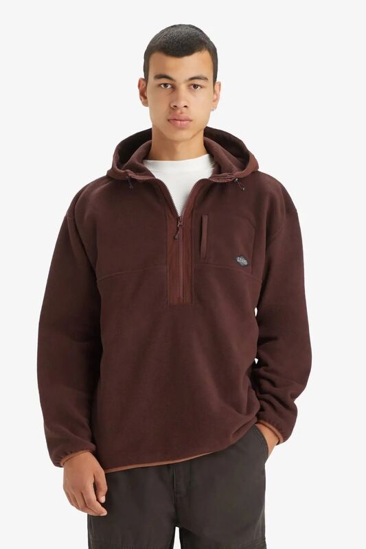 Levi's - ORBIT HALF ZIP Erkek Mavi Sweatshirt - A7260