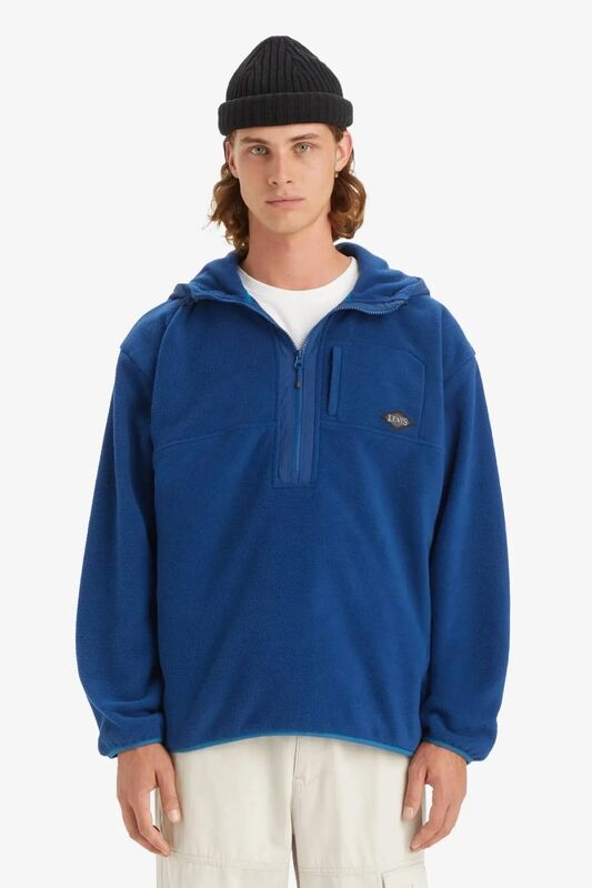 Levi's - ORBIT HALF ZIP Erkek Yeşil Sweatshirt - A7260