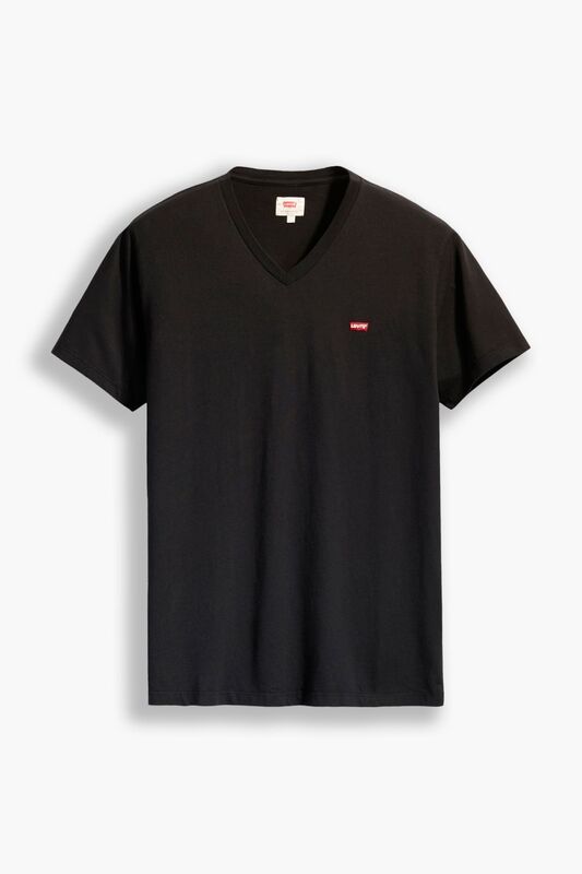 ORIGINAL HM VNECK LSE_DRESS BLUES BLUES Erkek Siyah T-Shirt - 85641