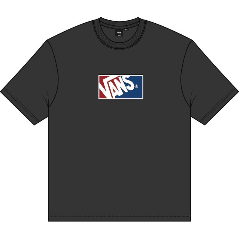 Vans - Original Standards Blocked Box SS Erkek Siyah T-Shirt - VN000PFB