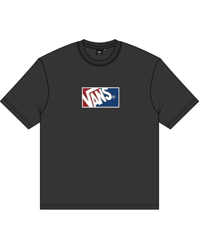 Vans - Original Standards Blocked Box SS Erkek Siyah T-Shirt - VN000PFB