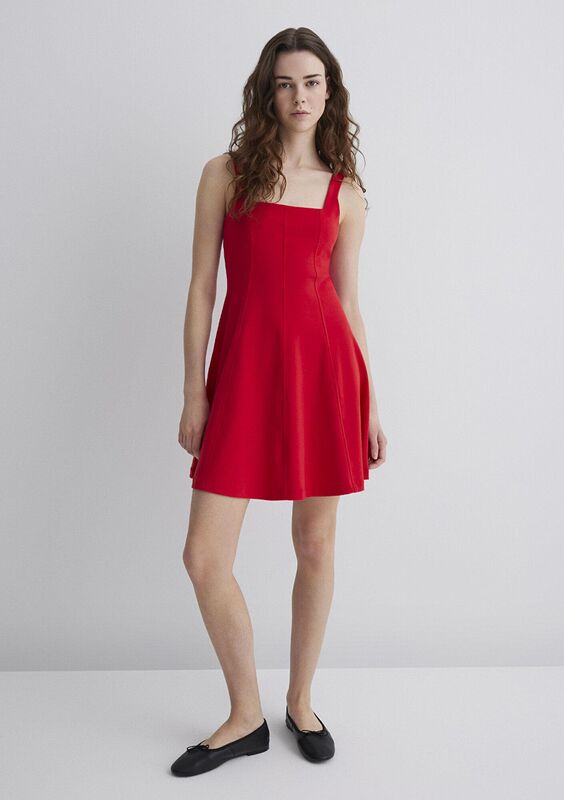 ÖRME MİNİ ELBİSE Kadın Kırmızı Elbise - M1310679