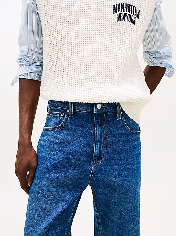 OTIS REGULAR STR BI0152 CO Erkek Mavi Denim Pantolon - DM0DM21021