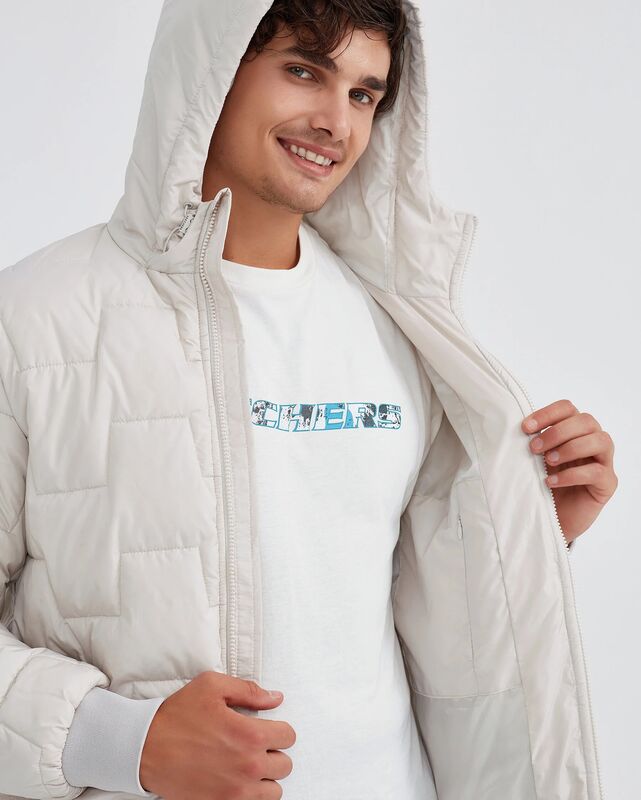 Outerwear M Padded Jacket Erkek Gri Ceket - S222060