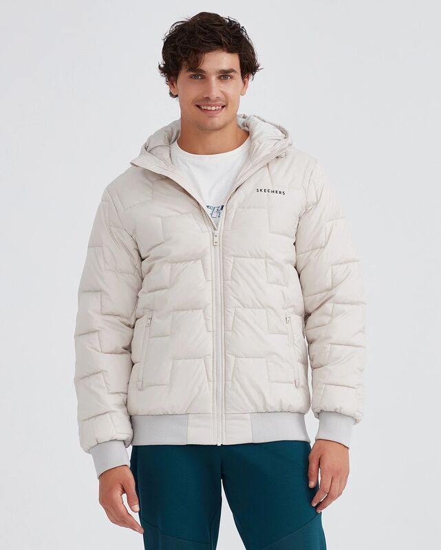 Skechers - Outerwear M Padded Jacket Erkek Gri Ceket - S222060