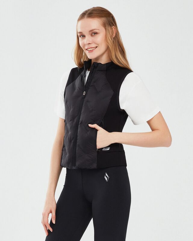 Outerwear W Padded Lightweight Vest Kadın Siyah Yelek - S241153