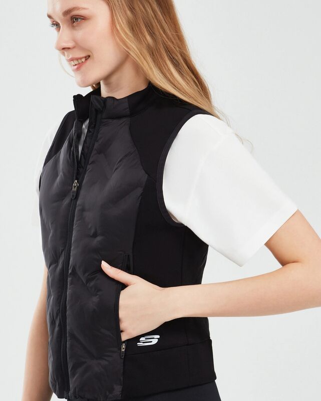 Outerwear W Padded Lightweight Vest Kadın Siyah Yelek - S241153