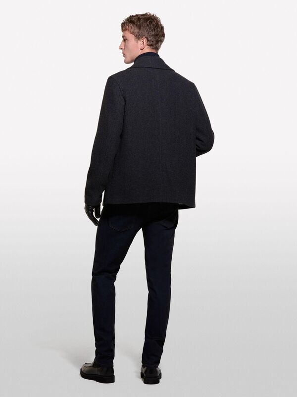 Pamuk Karışımlı 5 Cepli Deri Görünümlü Denim Pantolon Erkek 932 Pantolon - 324A4FLSSE02F