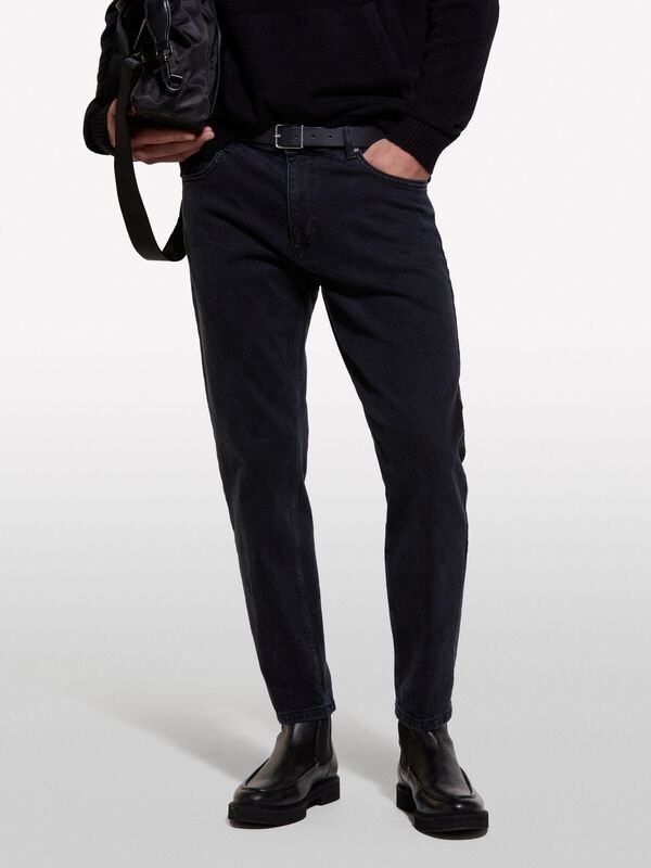 Pamuk Karışımlı 5 Cepli Düşük Bel Denim Pantolon Erkek 812 Pantolon - 324A4TLASE023