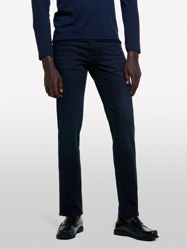 Pamuk Karışımlı Dar Kesim 5 Cepli Denim Pantolon Erkek 913 Pantolon - 324A47NPSE02D