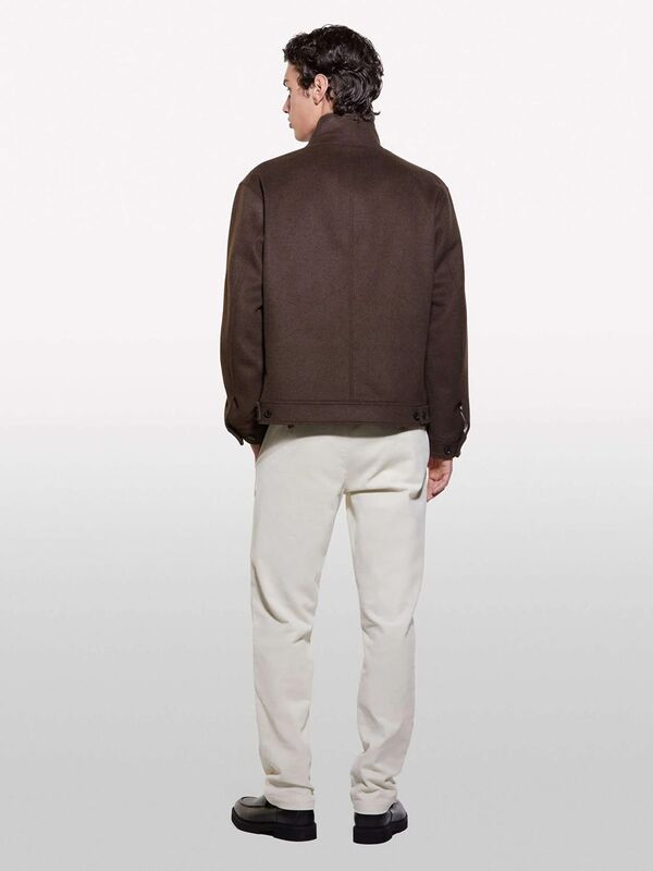 Pamuk Karışımlı Dar Kesim Cepli Kadife Chino Pantolon Erkek 0L8 Pantolon - 324A41ZNSF04R