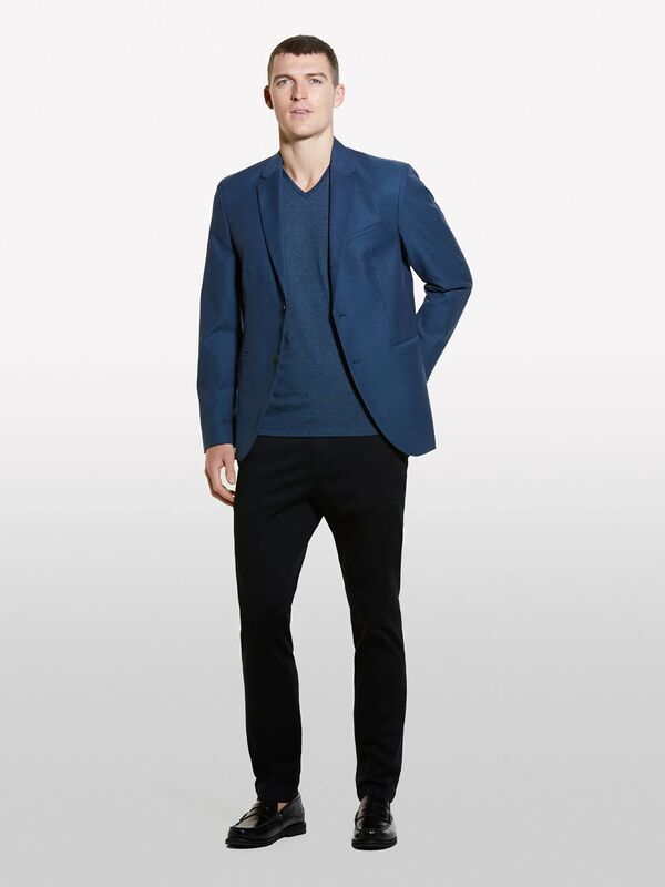 Sisley - Pamuk Karışımlı Dar Kesim Chino Pantolon Erkek Siyah Pantolon - 325P4AIHSF021