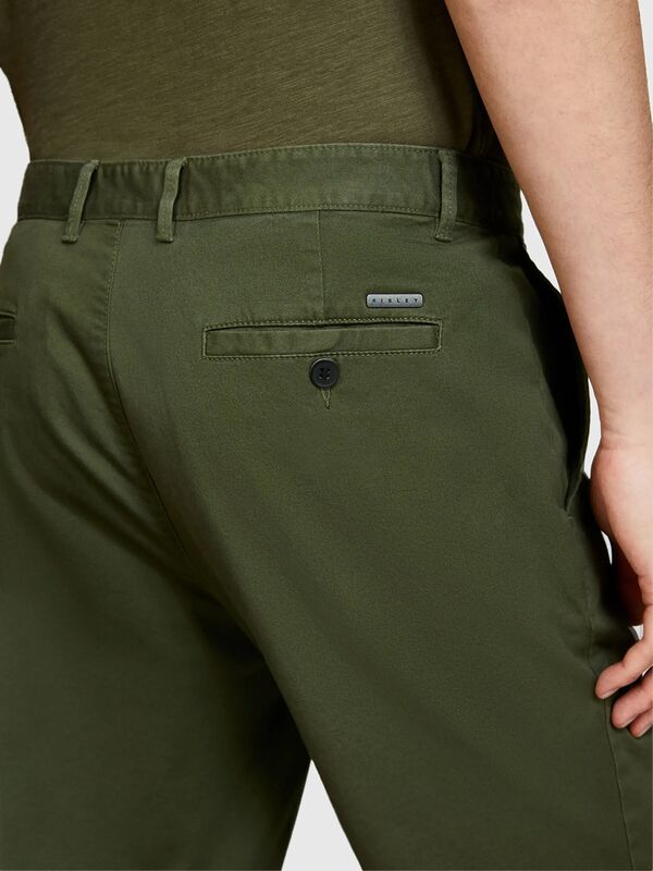 Pamuk Karışımlı Dar Kesim Chino Pantolon Erkek Yeşil Pantolon - 325P4AIHSF021