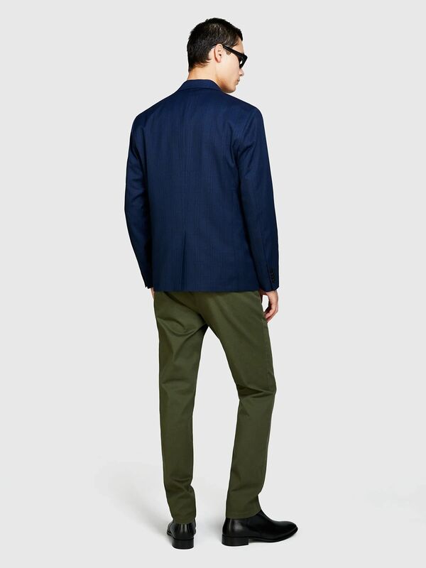 Pamuk Karışımlı Dar Kesim Chino Pantolon Erkek Yeşil Pantolon - 325P4AIHSF021