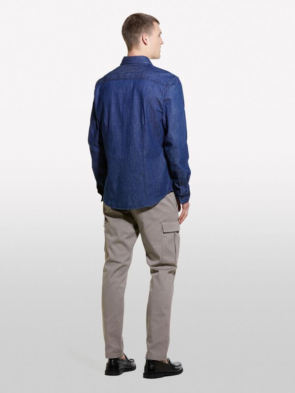 Pamuk Karışımlı Rahat Kesim Ön ve Arka Cepli Pantolon Erkek 18U Pantolon - 324A42A7SF04H